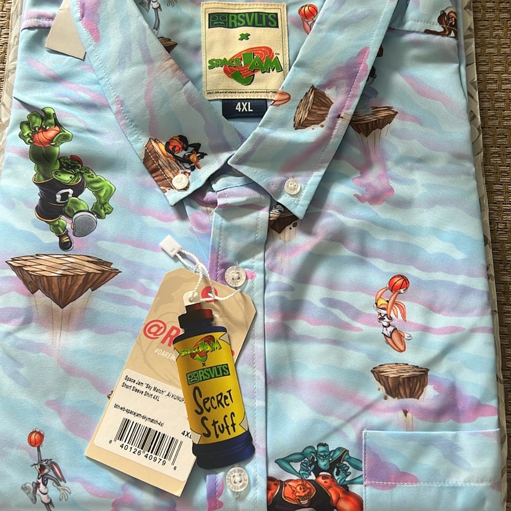 Space Jam RSVLTS Sky Match 4XL new with tags.